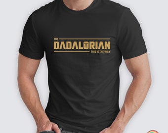 Idea de regalo para el día de Navidad, camiseta divertida para papá, regalo para Star Wars, camiseta para papá nuevo, Día del padre para fanáticos de Mandorian, ideas de regalos de Navidad