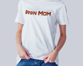 Camiseta del Día de la Madre, camiseta de Iron Mom, idea de regalo para la mejor mamá, camiseta de superhéroe Iron Man para el Día de la Madre, camiseta de regalo para el cumpleaños de mamá