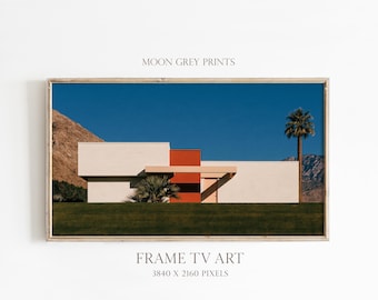 Palm Springs Frame TV Art, Mid Century Modern Architecture, California Desert Modernism, Minimalist House, Samsung Frame TV Digital Download
