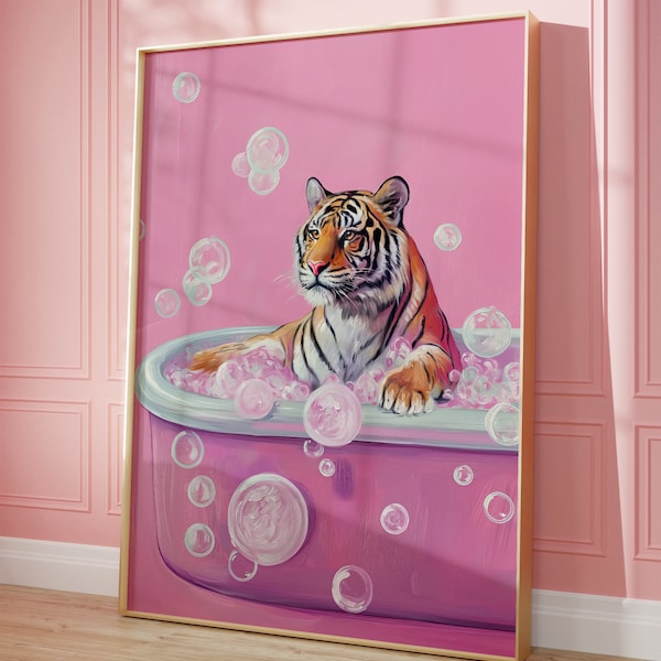 Bathroom Wall Art Bright Etsy