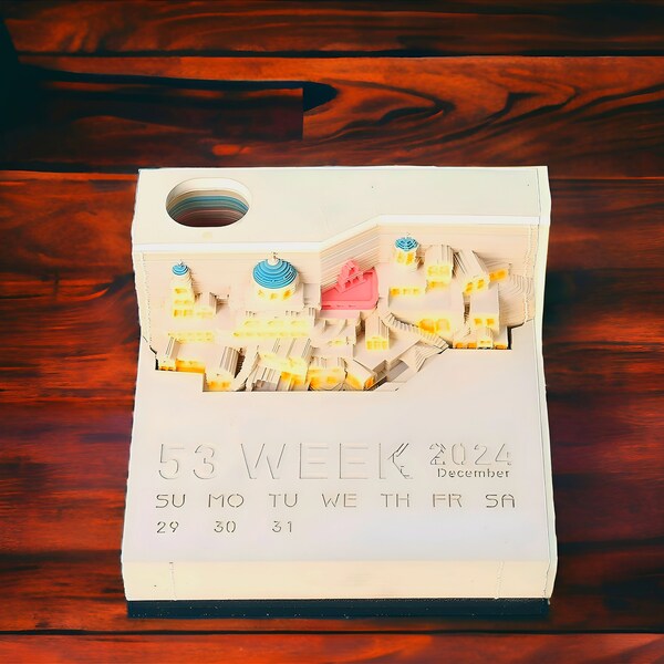3d Tear Away Calendar Etsy