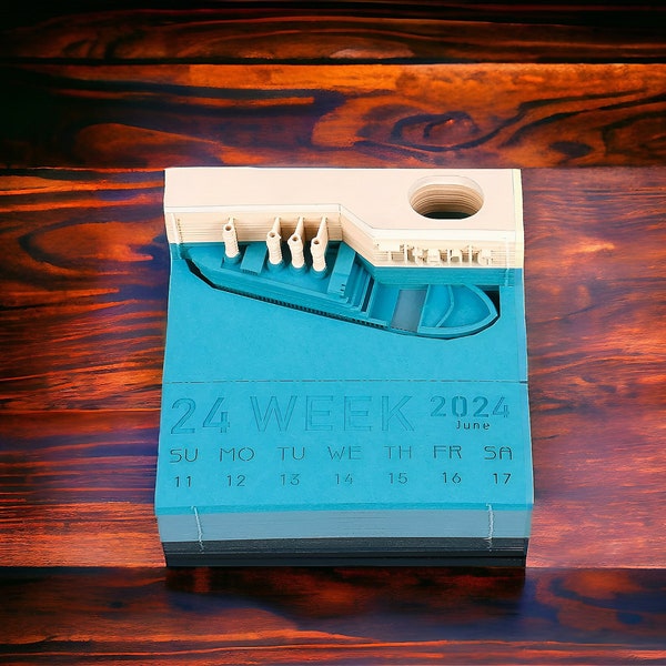3d Tear Away Calendar Etsy
