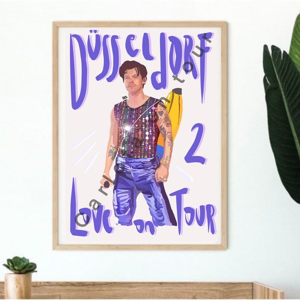 Harry Styles Love on Tour Poster Düsseldorf Nacht 2