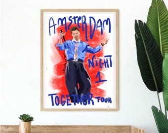 Locandina del tour "Harry Styles Together" AMSTERDAM N1