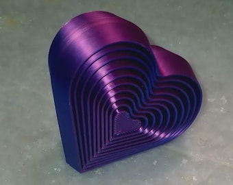 Heart Layered Fidget Toy - STL Files for 3D Printing