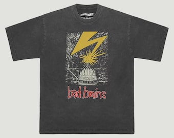Bad Brains T-Shirt, Hardcore Punk Band Tee, Retro 80s Punk Rock Graphic Shirt, Vintage DC Hardcore Music Unisex Tee
