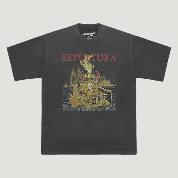 Sepultura T-Shirt, Classic Thrash Metal Band Tee, Retro Death Metal Graphic Shirt, Vintage Heavy Metal Music Unisex Band Tee