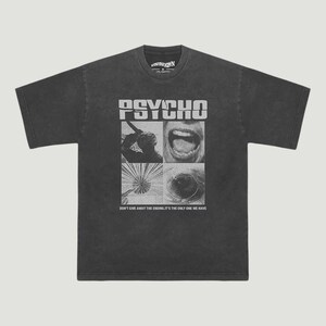 Psycho T-Shirt, Alfred Hitchcock Classic Horror Movie Tee, Retro 60s Cult Film Graphic Shirt, Vintage Cinema Unisex Psycho Tee