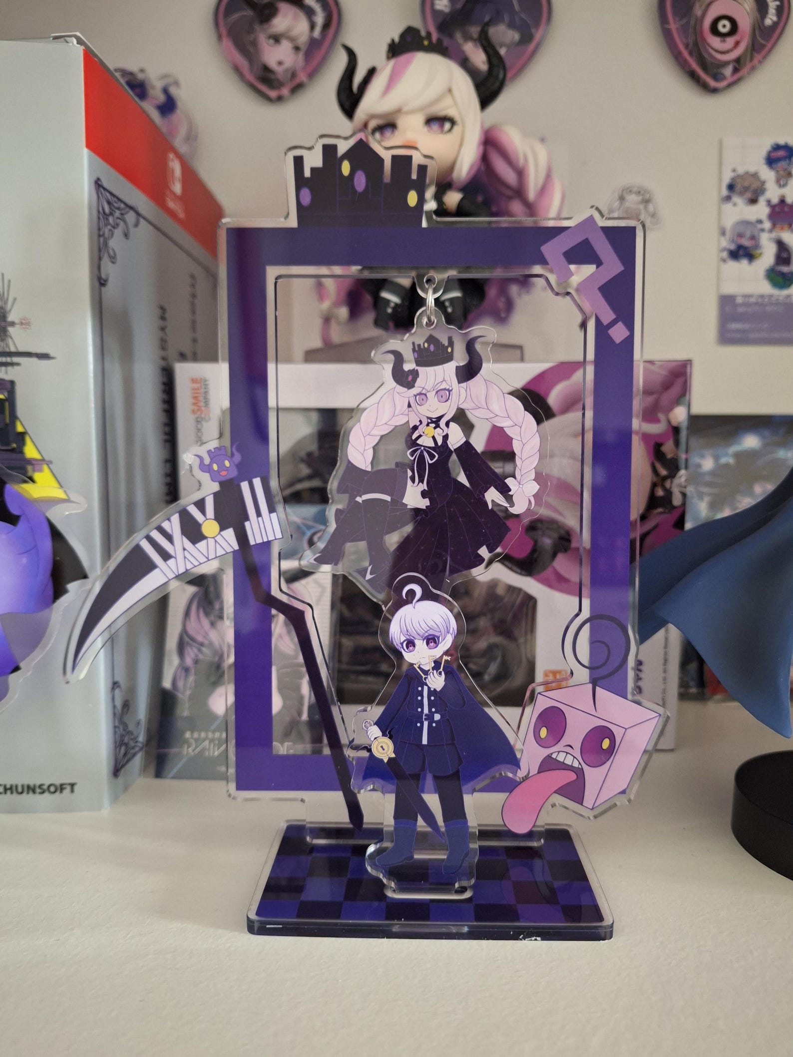 Master Detective Archives: Rain Code Yuma Kokohead and Shinigami Acrylic Standee