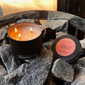 Coconut Massage Candle, massage oil, candles, spa time, couple massage. Gift for her|him Massage kaarsen, CandleSwanShop, candleswan
