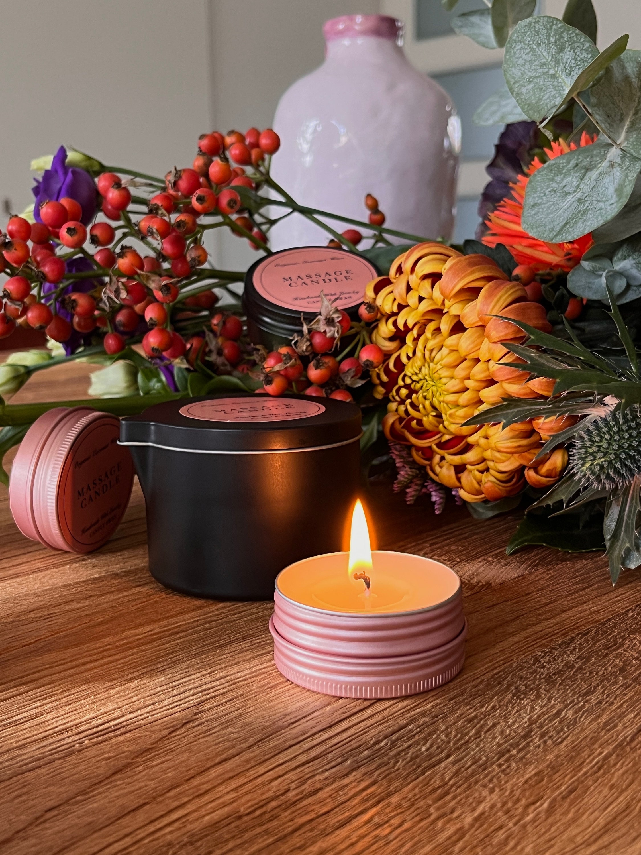 Massage Candle, Massage Oil, Cozy Home