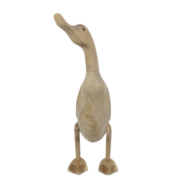 Ente ‘‘Anna‘‘ I 45cm I Handgefertigt zum Bemalen I einzigartiges Geschenk I Deko-Enten aus Teakholz I Vielfältige Modelle