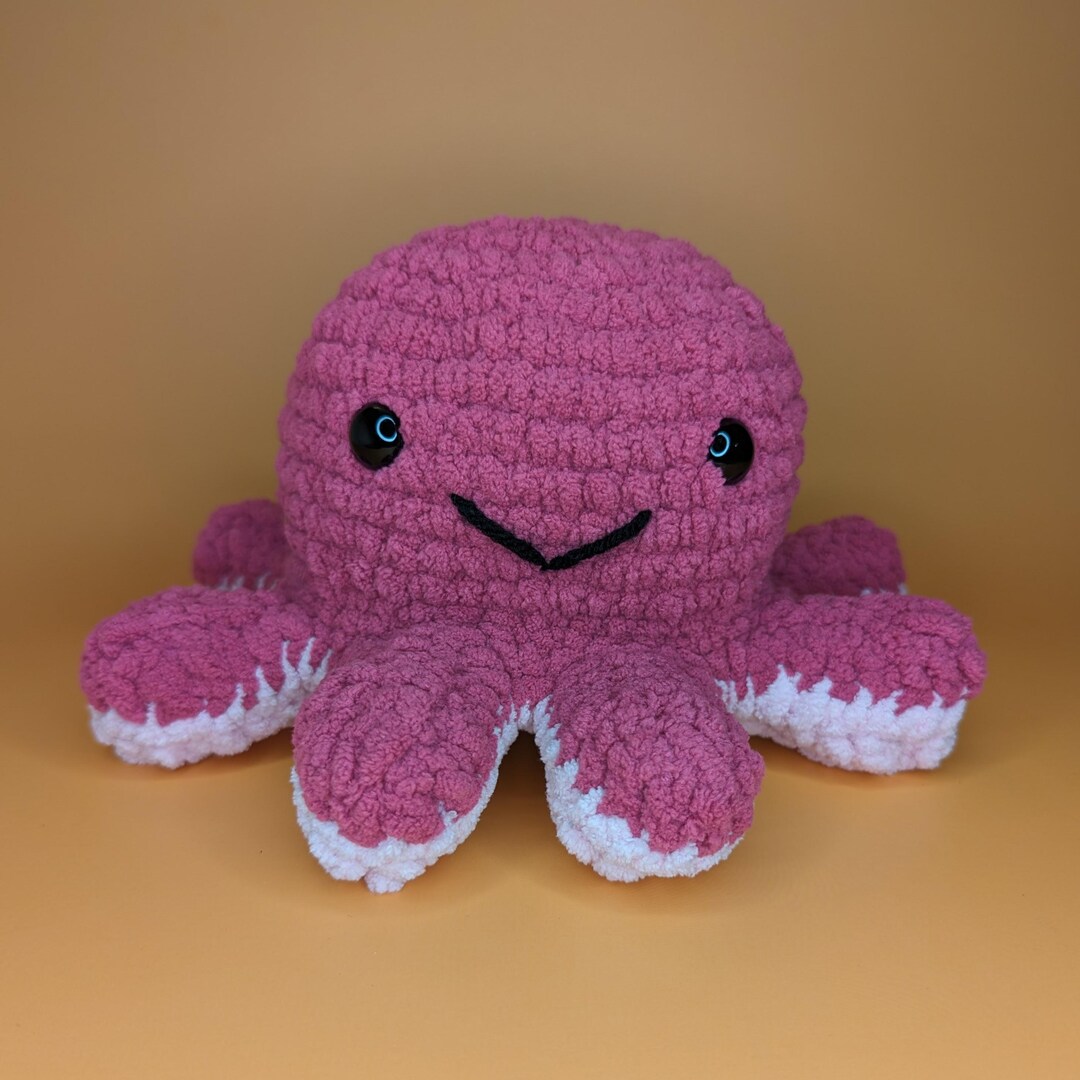Handmade Crochet Reversible Octopus Plush Etsy