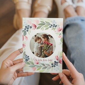 Tarjeta editable del Día de la Madre, Tarjeta de Felicitación Digital del Día de la Madre, Tarjeta del Día de la Madre, Plantilla de Tarjeta de Felicitación, Plantilla Canva, Regalo para mamá