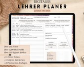 Digitaler Lehrerplaner, Lehrerkalender 2023 2024, Lehrerplaner deutsch, digitaler Unterrichtsplaner, Goodnotes Lehrerplaner