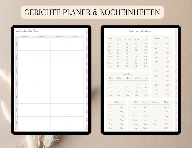 digital recipe book German, digital cookbook pdf, recipe book for Goodnotes, recipe planner, digital recipe journal, meal planner image 7