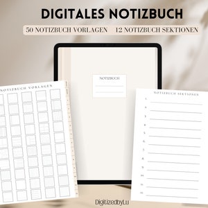 Notatnik cyfrowy, cyfrowe strony z notatkami, szablony notatników, Notatnik Goodnotes - Notatnik iPad