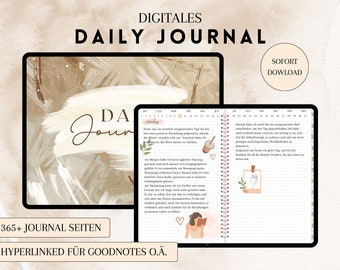 Digitales tägliches Journal, Digitales Journal, Tagesjournal, Goodnotes-Journal, Digitales Tagebuch, iPad Journal, Journal pdf deutsch