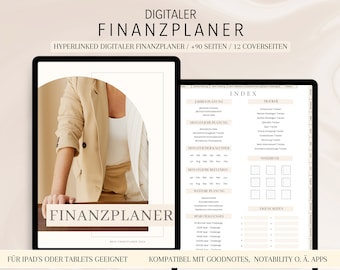 digitale financiële planner, digitale budgetplanner, financiële planner Duits, budgetplanner, Goodnotes planner financiën