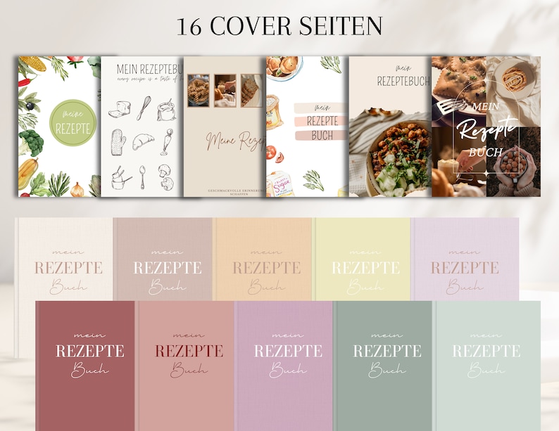 digital recipe book German, digital cookbook pdf, recipe book for Goodnotes, recipe planner, digital recipe journal, meal planner image 9