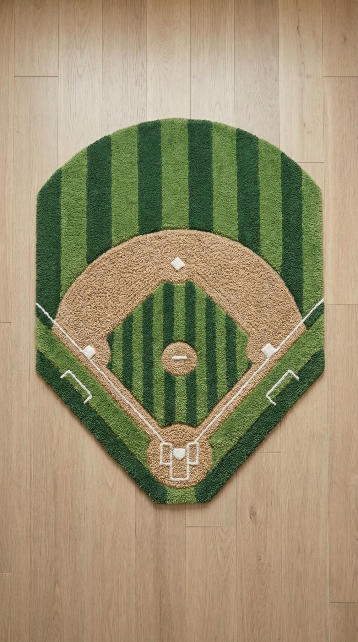 Baseball Rug Drawing Baseball Field Rug, Sports Theme Kids Room Rug, Baseball Diamond Carpet ...