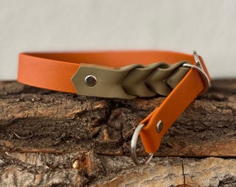 MEICKY | Two-tone Biothane martingale collar for dogs | Braided | Custom color | Personalized | Vegan
