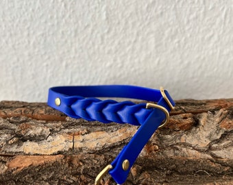 MAVI | Zugstopp-Halsband aus Biothane für Hunde | geflochten | Wunschfarbe | individualisierbar | vegan