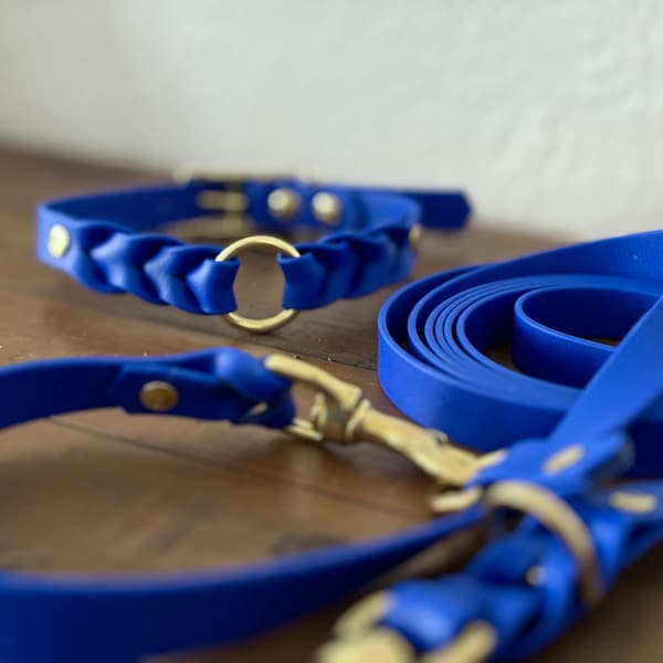 MAVI | braided collar made of Biothane for dogs with buckle | adjustable | Desired color | multiple widths | customizable | vegan