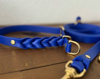 MAVI | Zugstopp-Halsband aus Biothane für Hunde | geflochten | Wunschfarbe | individualisierbar | vegan