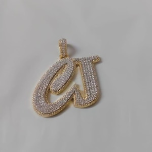 Colgante de moissanita auténtica de 3,00 ct con nombre personalizado en plata, regalo de joyería de moissanita, collar personalizado