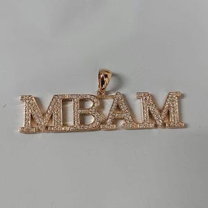 Colgante de moissanita real/Colgante de "NOMBRE" personalizable para hombre de 2 ct/Amuleto personalizado/Colgante de hip hop/Colgante de moissanita/Regalo de cumpleaños