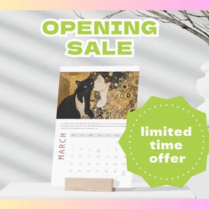 Gatos em Belas Artes | Calendário para impressão 2025 | 12 meses de obras-primas | Carta A4, A5, A6 e EUA | Presente para amantes de gatos e arte | DOWNLOAD DIGITAL