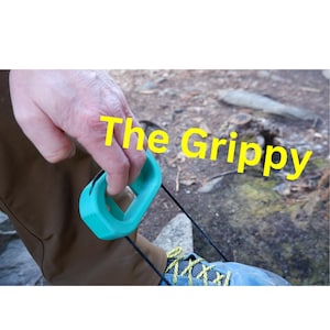 The Grippy, Portable Grip and Finger Strengthening Tool, OT Device, Pinch Block, Training for Rock Climbers, Portable Hangboard