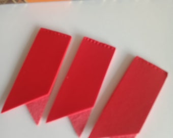 Red bookmarks