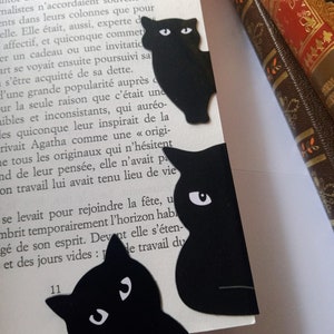 Magnetic black cat bookmarks Lot 1