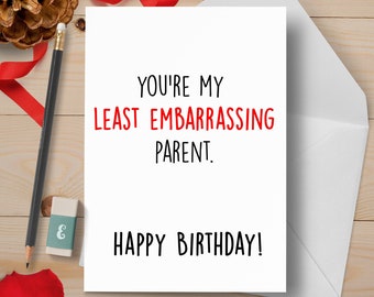 Funny Birthday Card for Parents | Hilarious Birthday Card for Parents | Great Gift for Mom Dad | Great Gift | Personalized