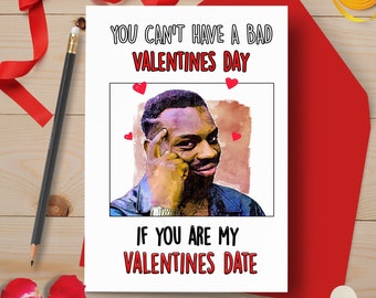 Meme Valentines Day Card | Smart Black Meme Guy | Unique, Spicy Valentine's Card for Partner, Boyfriend, Girlfriend, Husband, Wife, Partner