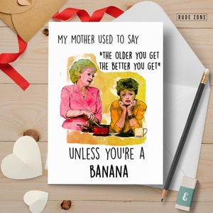 Funny Birthday Card | Sophia Blanche Rose Dorothy Inspired | Girlfriend Best friend Gift  | Golden Girls | Personalized Betty White