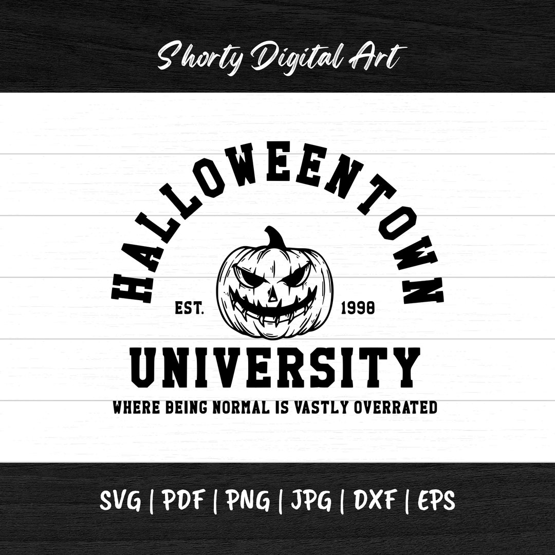 Halloweentown Halloween SVG File Silhouette Vector Svg Pdf Etsy
