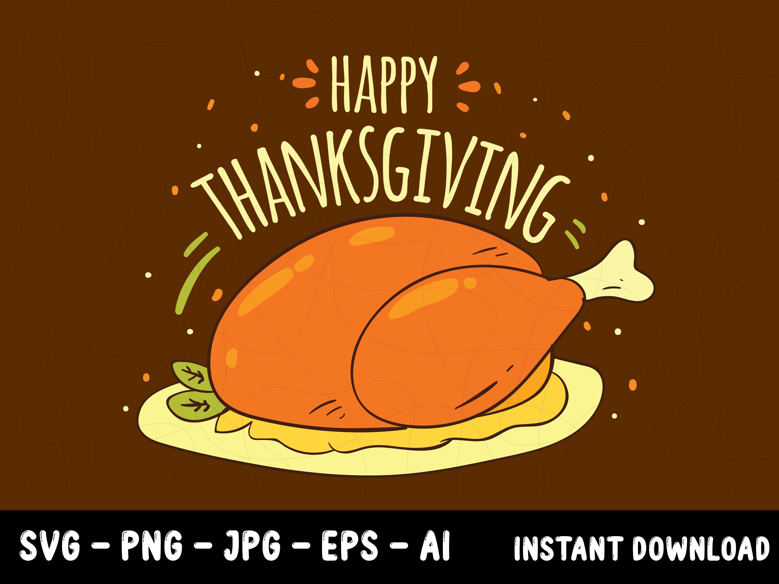 Thanksgiving Turkey Svg Thanksgiving Svg Fall SVG Etsy