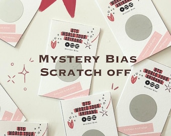 Cartes à gratter « Mystery Bias » inspirées des BTS – Téléchargement numérique DIY