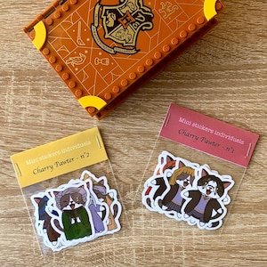 Mini stickers Harry Potter, Apprentis sorciers, Professeurs de Poudlard, stickers Dumbledore, stickers Hermione et Ron, autocollant Sirius