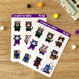 Planches de stickers Gardiens de la Galaxie, stickers Marvel, stickers Groot