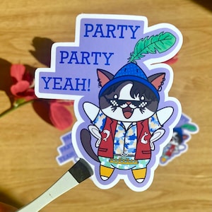 Stickers Jungkook, stickers BTS, Jungkook BTS, Jeon Jeong-guk, Party Party Yeah, stickers K-pop, Jungkook fée, autocollant JK