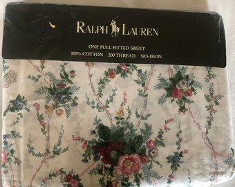 Ralph Lauren CONSERVATORY Paisley KING Fitted SHEET Sateen - Etsy