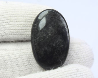 Elegant   Quality Silver sheen obsidian Gemstone Natural Silver sheen obsidian Cabochons Handmade With happy feelings, handmade sheen # 2614