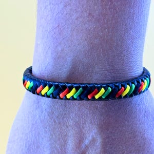 Adjustable Jamaica Flag Bracelet: Braided Rasta Unisex Jewelry