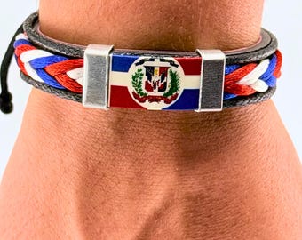 Dominican Pride Bracelet – Adjustable Unisex Design