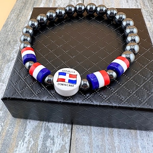 Bracelet drapeau dominicain
