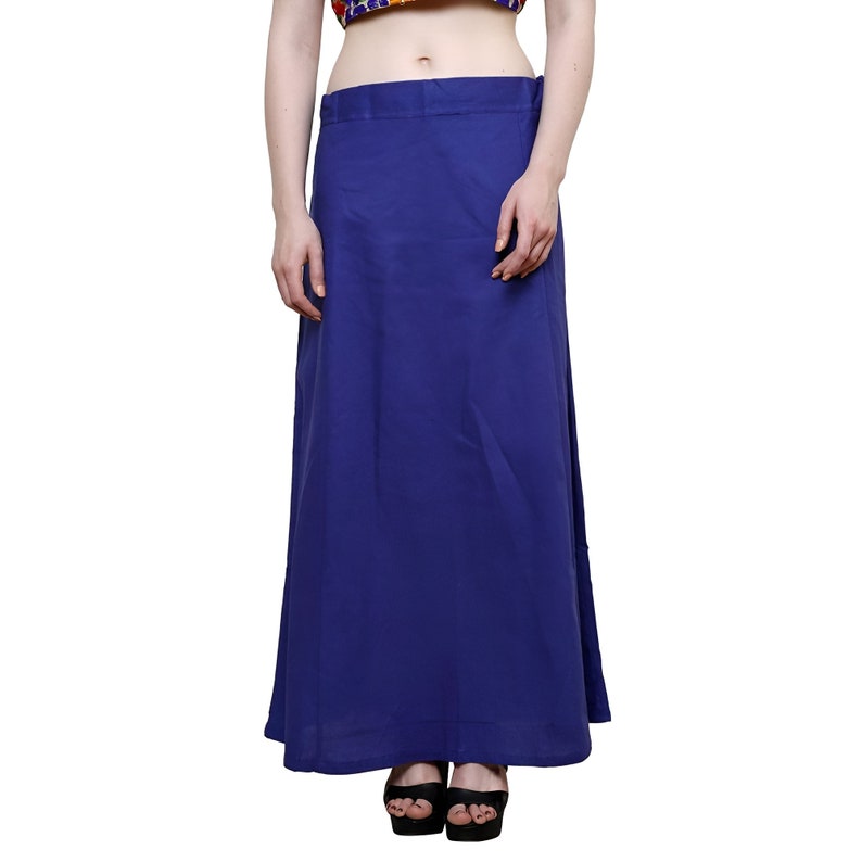 Jupon en coton pour femme, jupon en coton sari, jupon en pur coton sari image 6